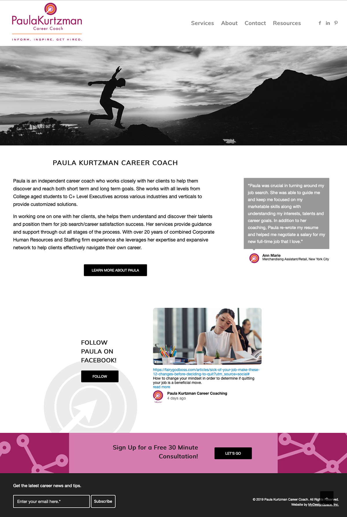 Paula Kurtzman Career Coach Home