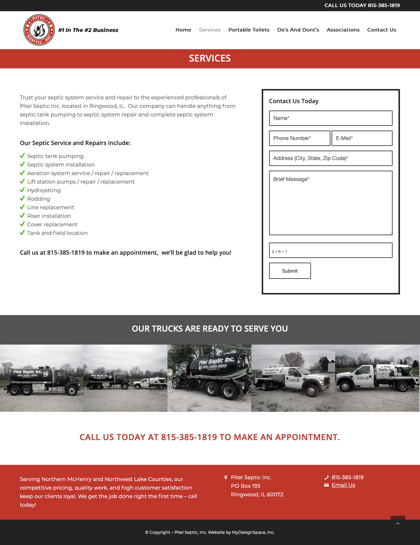 Pitel Services Page