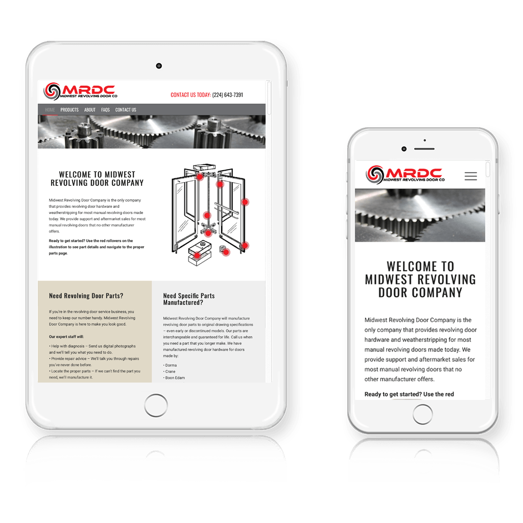 Midwest Revolving Door Company Responsive Layout