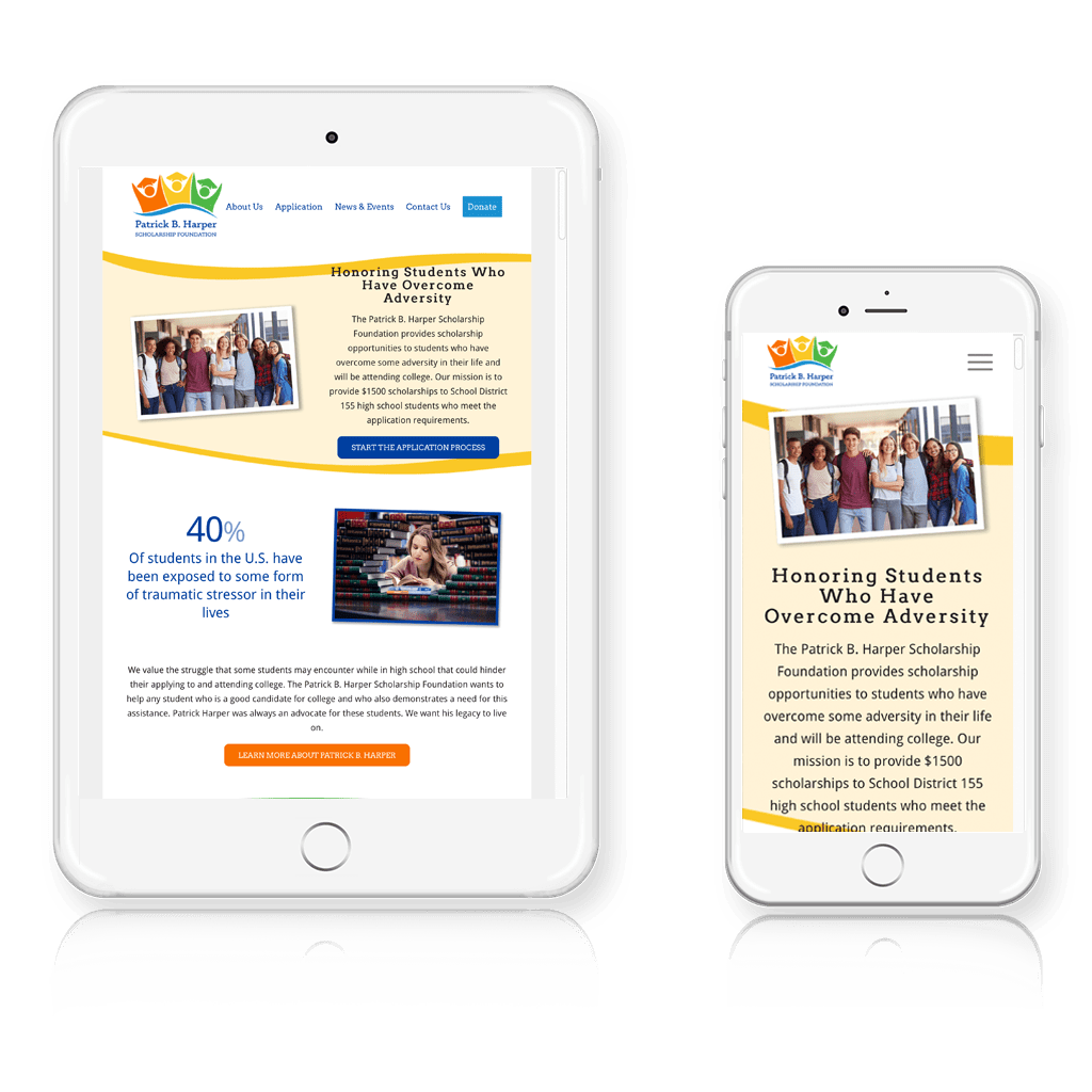 Patrick B Harper Scholarship Foundation Responsive Layout